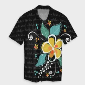 Hawaiian Aloha Plumeria Hawaiian Shirt  - Thelegend59