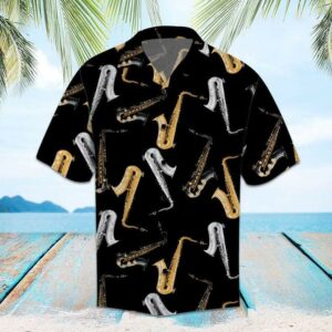 Hawaiian Aloha Hawaiian Shirts Hawaiian Shirtsaxophone  - Thelegend59