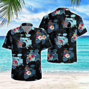 Hawaiian Aloha Hawaiian Shirts Drum Tropical  - Thelegend59