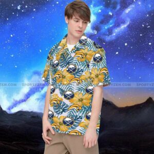 Hawaiian Aloha Hawaiian Shirts Hockey Buffalo  - Thelegend59