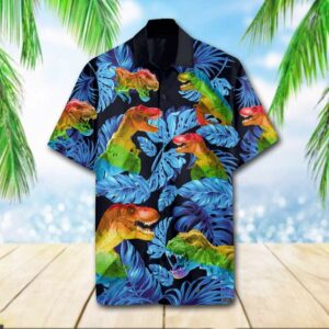 Hawaiian Aloha Hawaiian Shirts Lgbt T-Rex  - Thelegend59