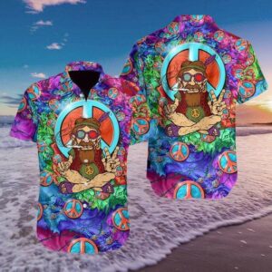 Hawaiian Aloha Hawaiian Shirts Old Man Hippie  - Thelegend59