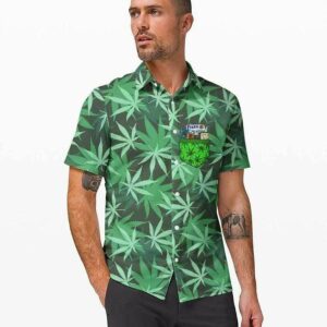 Hawaiian Aloha Hawaiian Shirts Pocket Weed  - Thelegend59