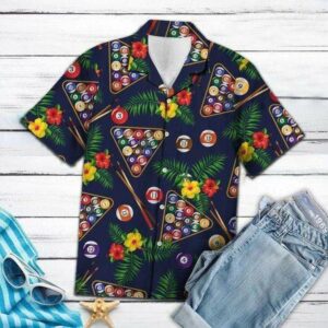 Hawaiian Aloha Hawaiian Shirts Pool Billiard  - Thelegend59