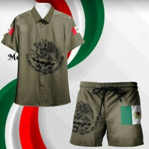 Hawaiian Aloha Hawaiian Shirtss Beach Shorts Mexico  - Thelegend59