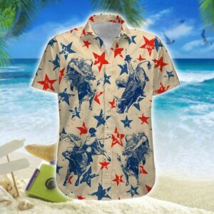 Hawaiian Aloha Hawaiian Shirtss America Bull Riding  - Thelegend59