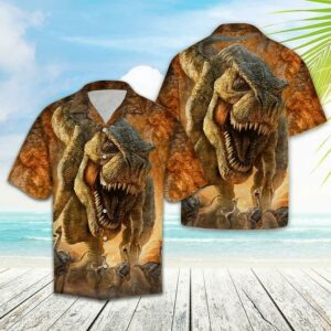 Hawaiian Aloha Hawaiian Shirtss Beautiful Dinosaurs  - Thelegend59