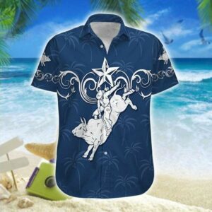 Hawaiian Aloha Hawaiian Shirtss Bull Riding Western  - Thelegend59
