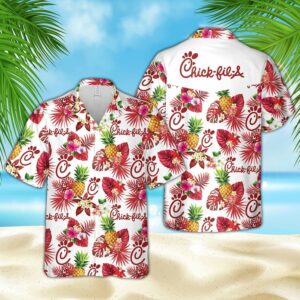Hawaiian Aloha Hawaiian Shirtss Chick-Fil-A  - Thelegend59