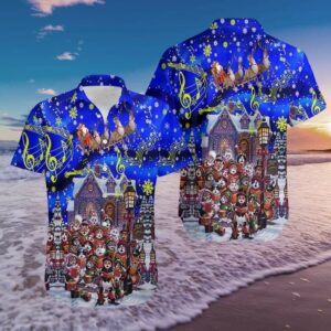 Hawaiian Aloha Hawaiian Shirtss Christmas Carols By Cute Cats  - Thelegend59