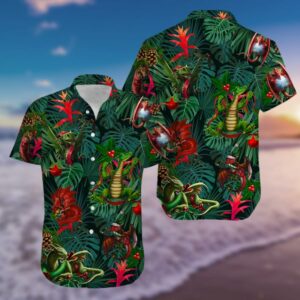 Hawaiian Aloha Hawaiian Shirtss Christmas Dragon  - Thelegend59