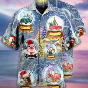 Hawaiian Aloha Hawaiian Shirtss Christmas Funny Farmer  - Thelegend59