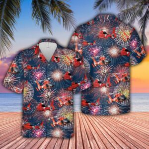 Hawaiian Aloha Hawaiian Shirtss Coast Guard Eurocopter Mh-65 Dolphin Helicopter Fireworks  - Thelegend59