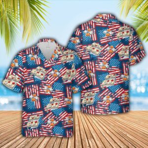 Hawaiian Aloha Hawaiian Shirtss Cornhole American Flag  - Thelegend59