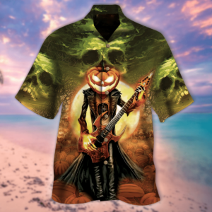 Hawaiian Aloha Hawaiian Shirtss Death Music King Halloween  - Thelegend59
