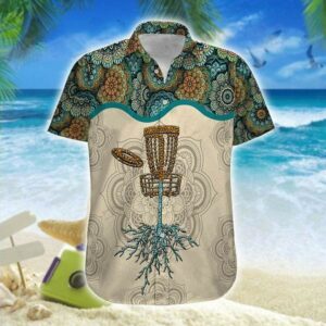 Hawaiian Aloha Hawaiian Shirtss Disc Golf Mandala  - Thelegend59