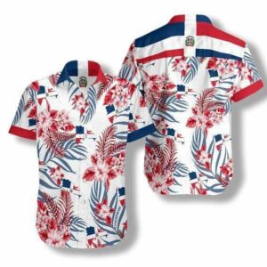 Hawaiian Aloha Hawaiian Shirtss Dominican Proud  - Thelegend59