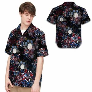 Hawaiian Aloha Hawaiian Shirtss Drums Independence Day Fireworks  - Thelegend59