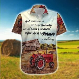 Hawaiian Aloha Hawaiian Shirtss Farmer God And Truck  - Thelegend59