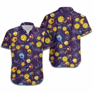 Hawaiian Aloha Hawaiian Shirtss Funny Pickleball Symbol  - Thelegend59