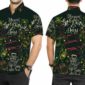 Hawaiian Aloha Hawaiian Shirtss Happy St Patricks Day Irish  - Thelegend59