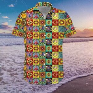 Hawaiian Aloha Hawaiian Shirtss Hippie Pattern  - Thelegend59