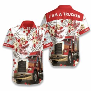 Hawaiian Aloha Hawaiian Shirtss Im A Trucker  - Thelegend59