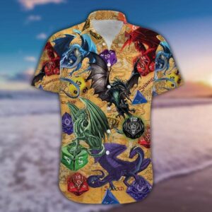 Hawaiian Aloha Hawaiian Shirtss Its Time To Roll A Dragon Dice  - Thelegend59