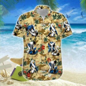 Hawaiian Aloha Hawaiian Shirtss Jiu Jitsu Colorful  - Thelegend59