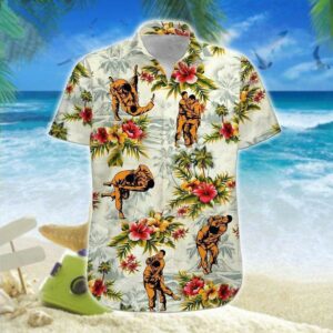 Hawaiian Aloha Hawaiian Shirtss Judo Flowers  - Thelegend59