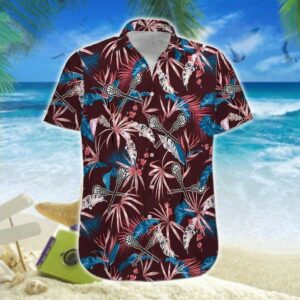 Hawaiian Aloha Hawaiian Shirtss Lacrosse Stick  - Thelegend59