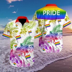 Hawaiian Aloha Hawaiian Shirtss Lgbt Pride 3D  - Thelegend59
