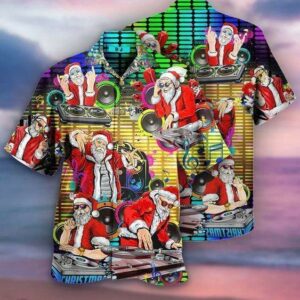 Hawaiian Aloha Hawaiian Shirtss Live Dj Music Christmas Night Party  - Thelegend59