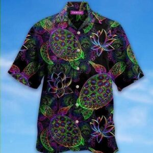 Hawaiian Aloha Hawaiian Shirtss Mandala Turtle  - Thelegend59