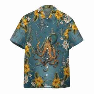 Hawaiian Aloha Hawaiian Shirtss Octopus Scuba Diving Helmet  - Thelegend59