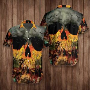 Hawaiian Aloha Hawaiian Shirtss Party At Halloween Night  - Thelegend59