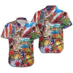 Hawaiian Aloha Hawaiian Shirtss Puerto Rico Aesthetic  - Thelegend59