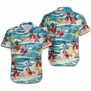 Hawaiian Aloha Hawaiian Shirtss Puerto Rico Dance Retro Vintage  - Thelegend59