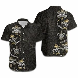 Hawaiian Aloha Hawaiian Shirtss Puerto Rico Mandala Coqui Frog Turtle Sun  - Thelegend59