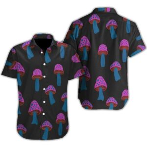 Hawaiian Aloha Hawaiian Shirtss Purple Mushroom  - Thelegend59