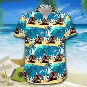 Hawaiian Aloha Hawaiian Shirtss Reining Horse Yellow Sand  - Thelegend59