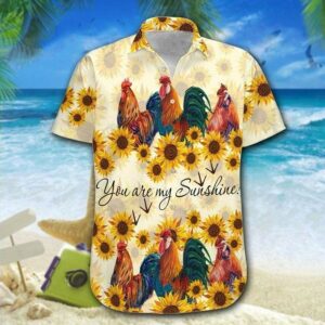 Hawaiian Aloha Hawaiian Shirtss Roosters Youre My Sunshine  - Thelegend59