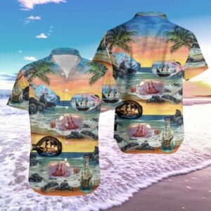Hawaiian Aloha Hawaiian Shirtss Ship In Bottle  - Thelegend59
