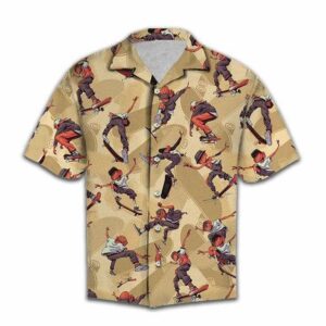 Hawaiian Aloha Hawaiian Shirtss Skateboard Boy  - Thelegend59