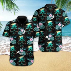 Hawaiian Aloha Hawaiian Shirtss Skull Beach  - Thelegend59
