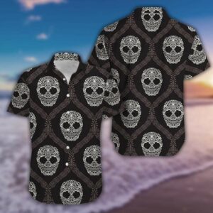 Hawaiian Aloha Hawaiian Shirtss Skull Mandala  - Thelegend59