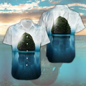 Hawaiian Aloha Hawaiian Shirtss Skull Reflection  - Thelegend59