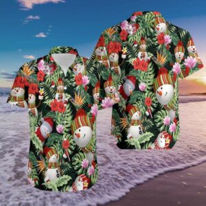 Hawaiian Aloha Hawaiian Shirtss Stay Cool Snowman  - Thelegend59