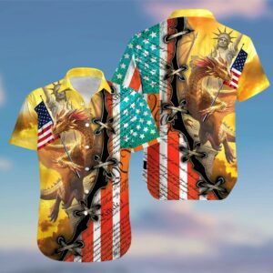 Hawaiian Aloha Hawaiian Shirtss This Flag Is Guarded By Dragons  - Thelegend59
