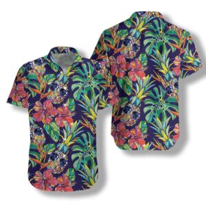 Hawaiian Aloha Hawaiian Shirtss Tropical Coolest Pineapple  - Thelegend59